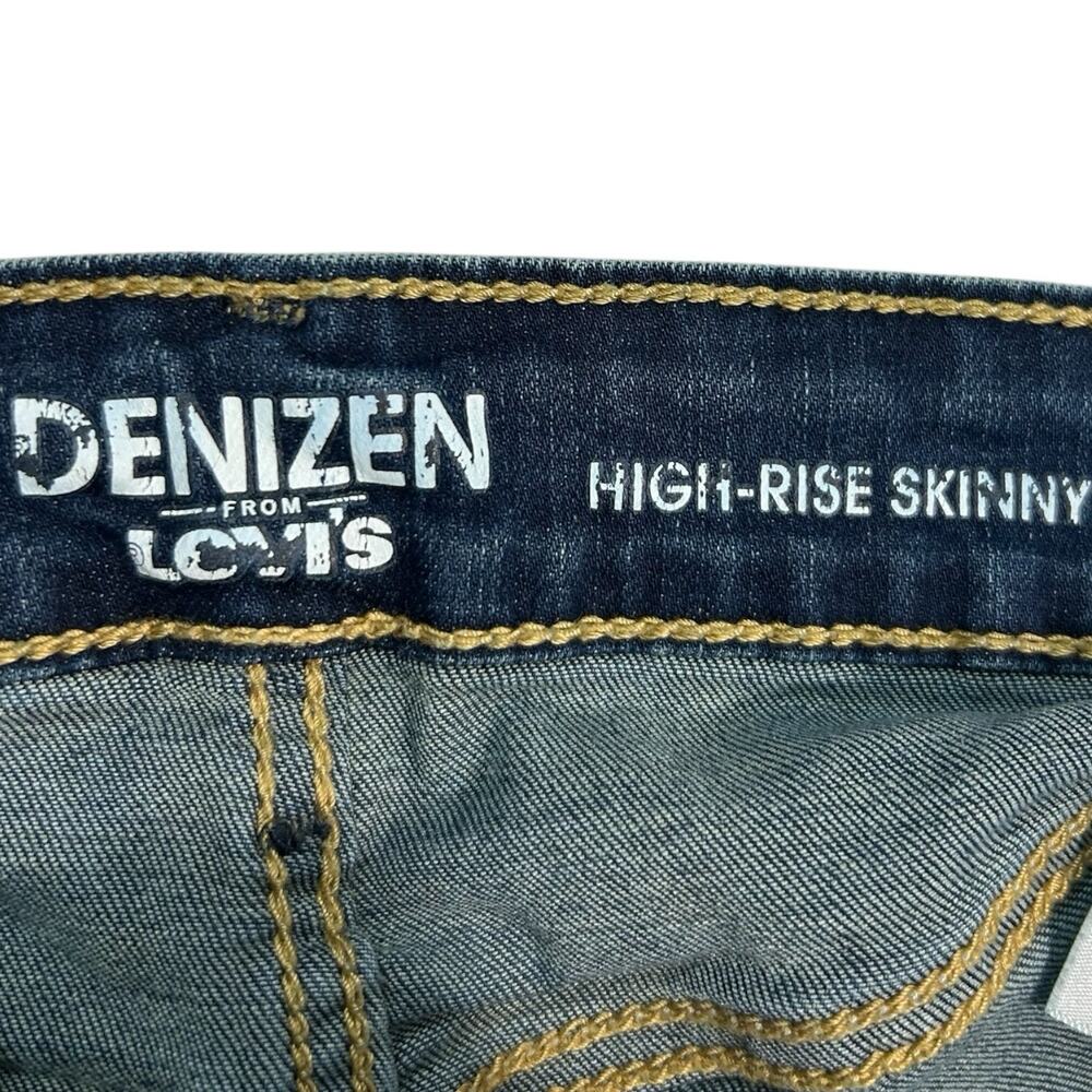 Denizen From Levi's High Rise Skinny Stretch dark wash denim jeans Size 26/30 - Picture 5 of 15